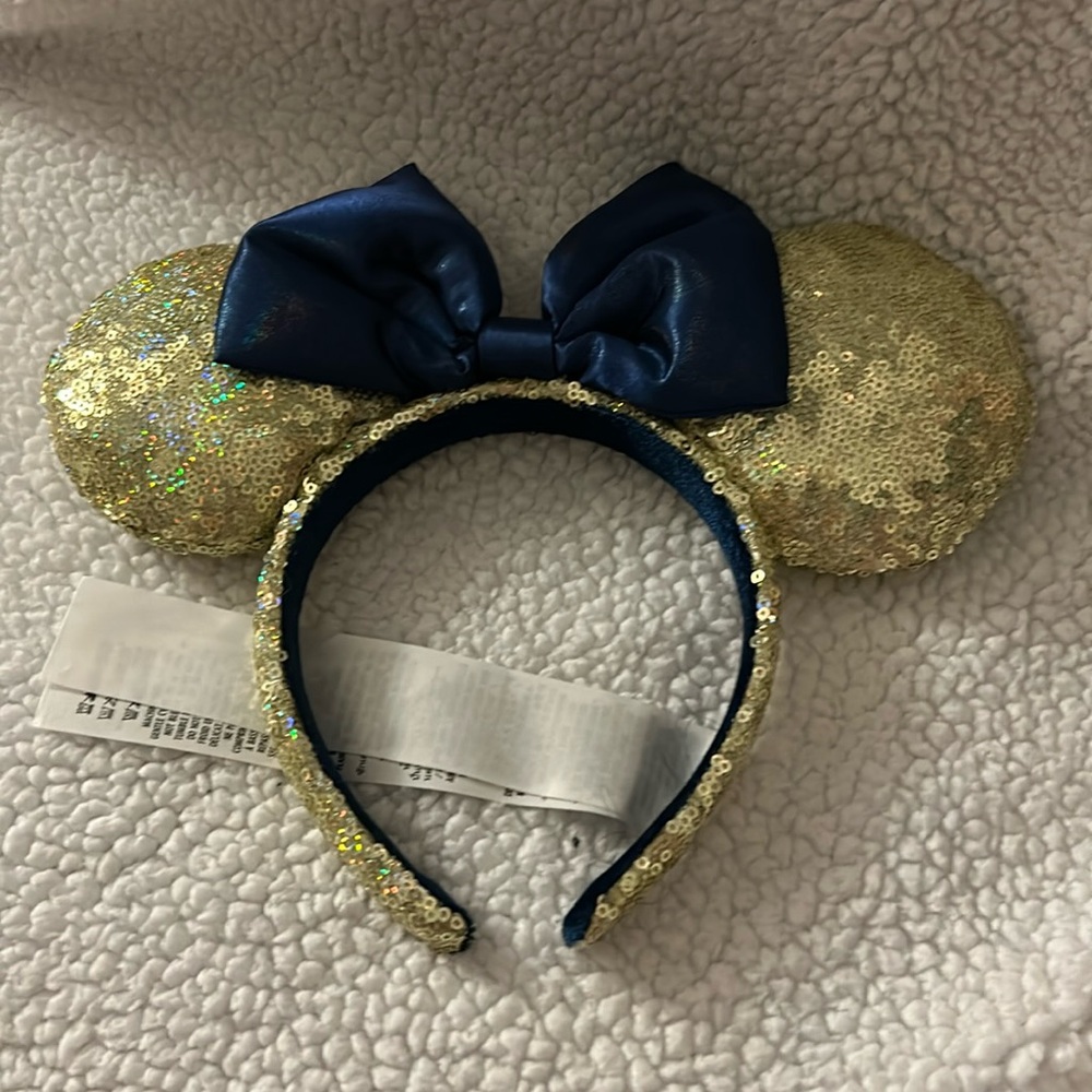 Gold Sequin Mickey ears